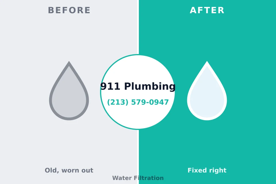 Before and after: plumbing repair Rochester, WA
